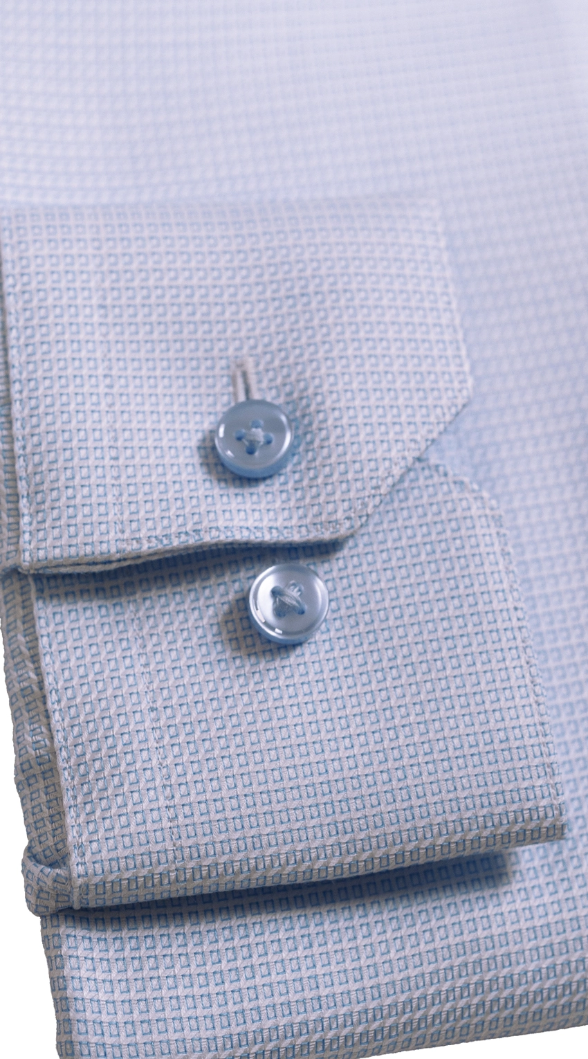 Chemise Habillée Mosaïque Bleue