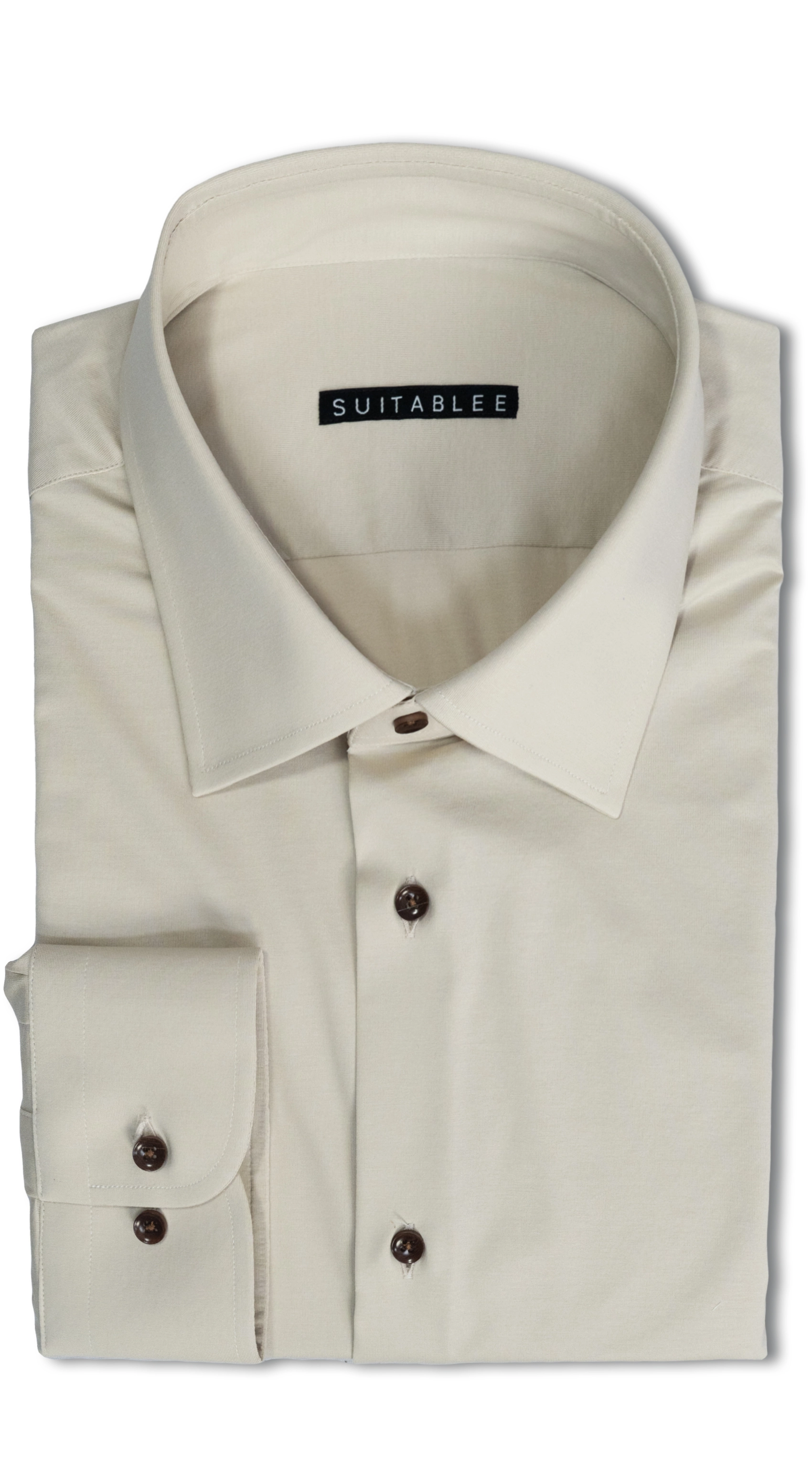 Taupe Stretch Dress Shirt