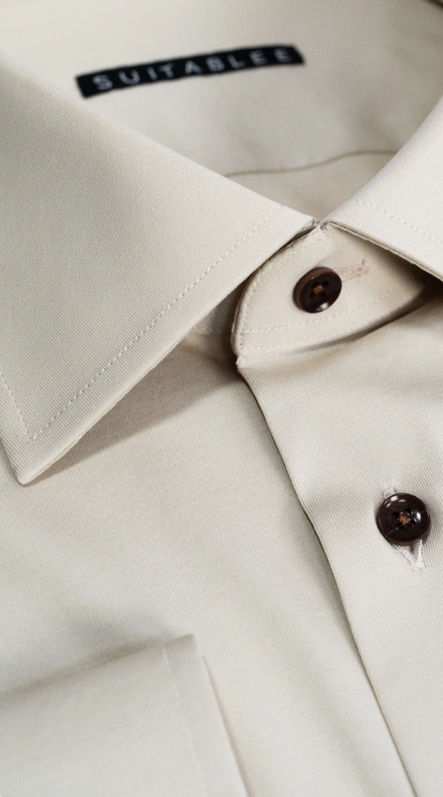 Taupe Stretch Dress Shirt