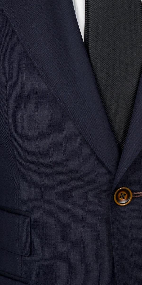 Blue on Blue Stripe Wool Suit