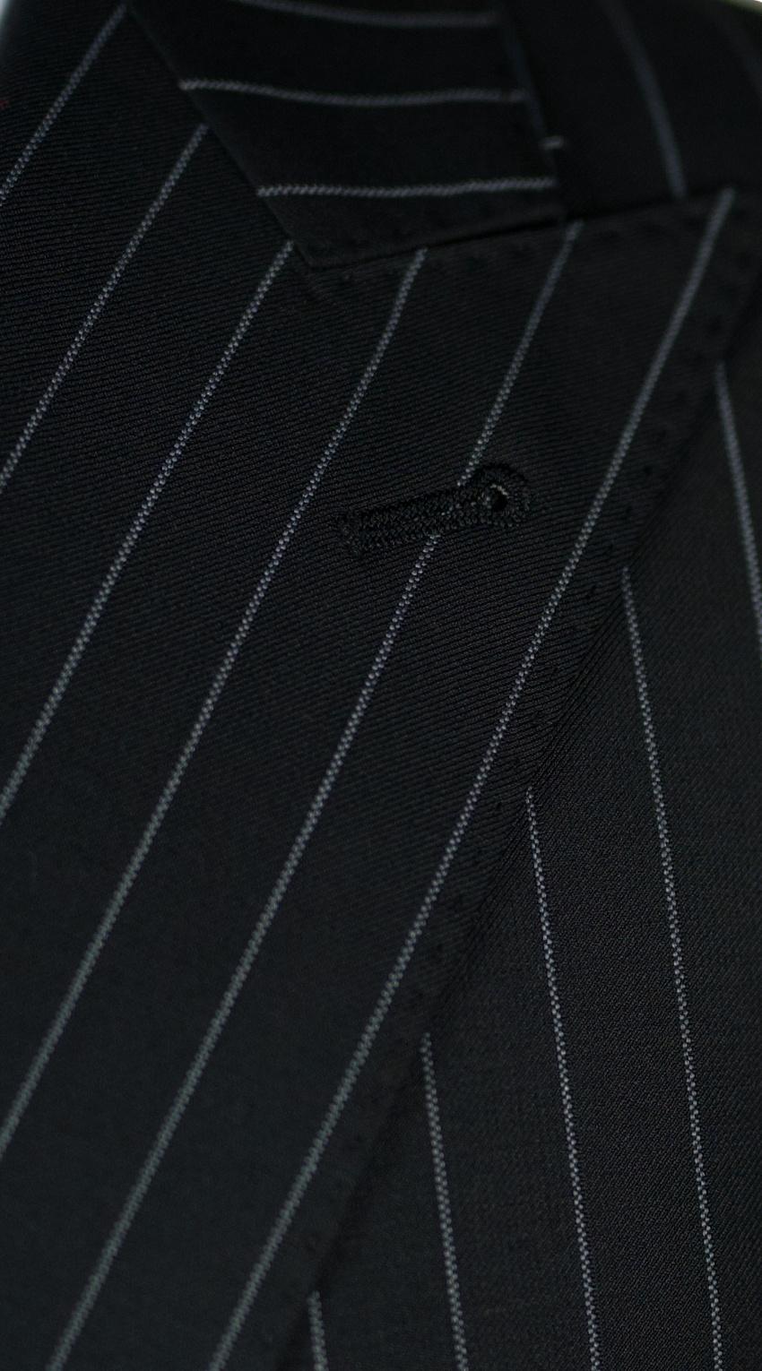 Black Pinstripe Suit