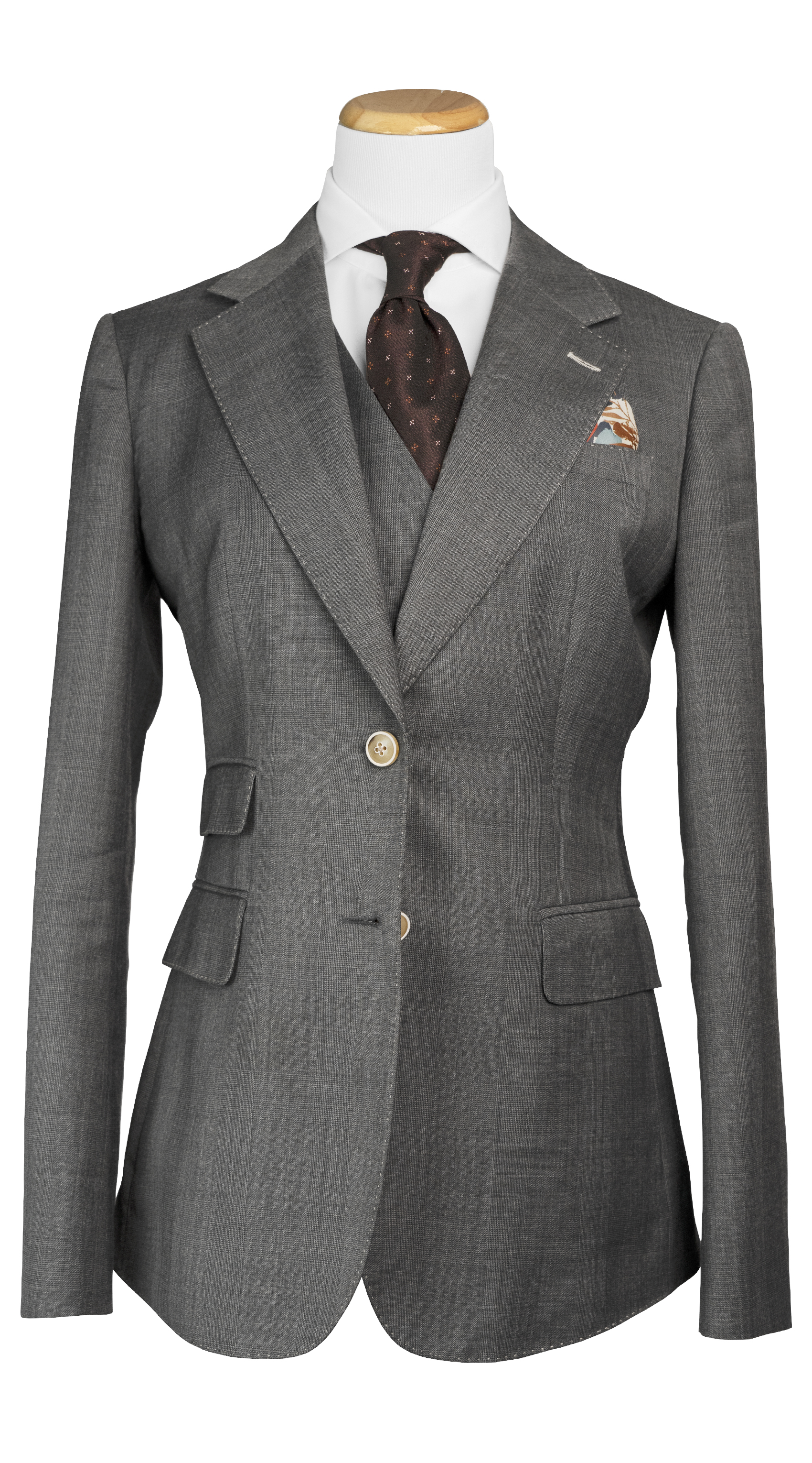 Slate Grey Glen Check Suit by SUITABLEE
