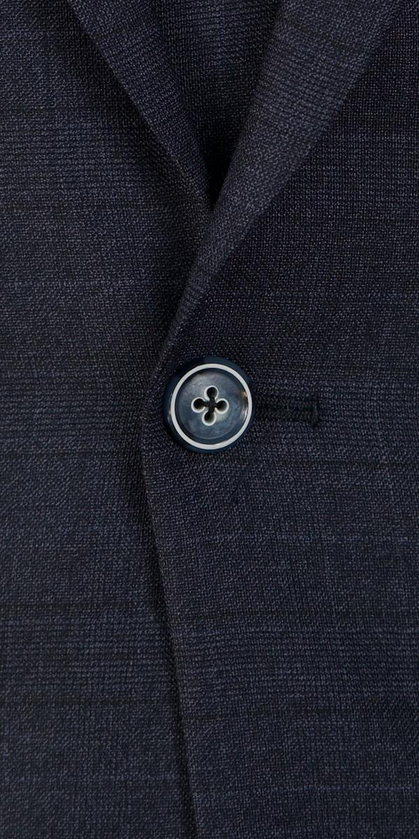 Denim Blue Prince of Wales Wool Suit