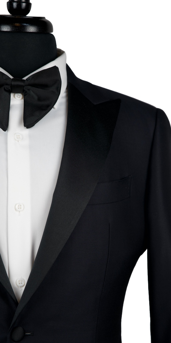 Black Shine Wool Tux