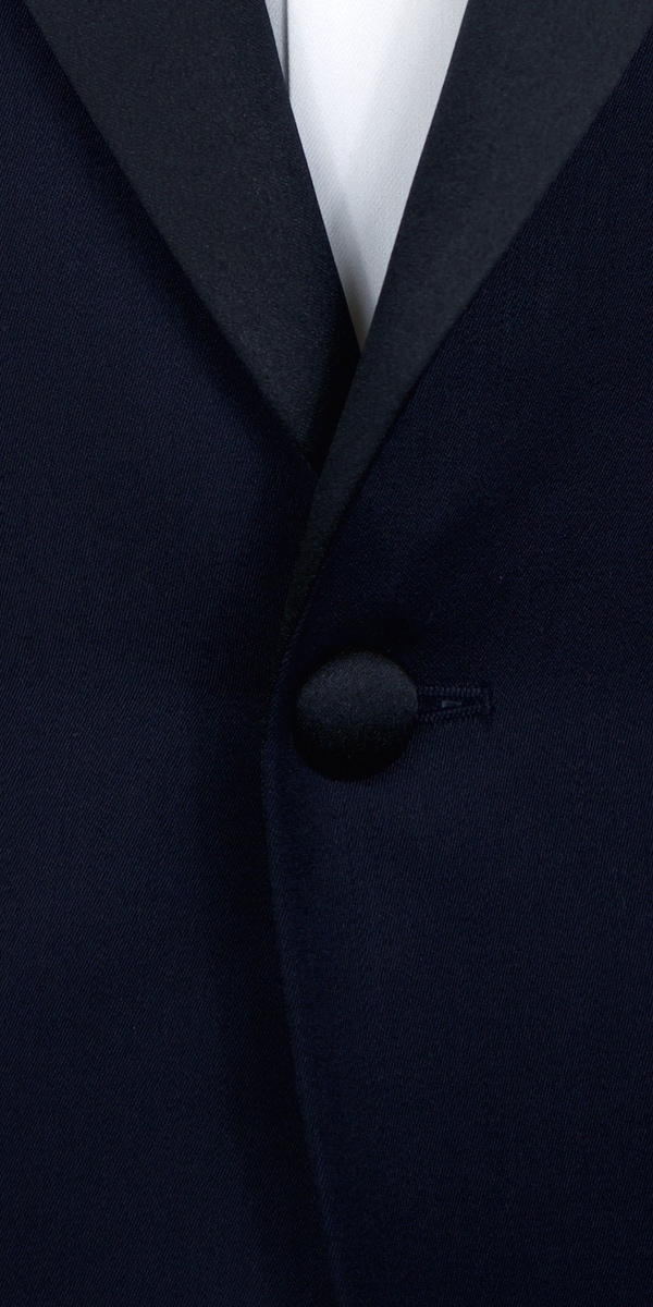 Dark Blue Shine Wool Tuxedo