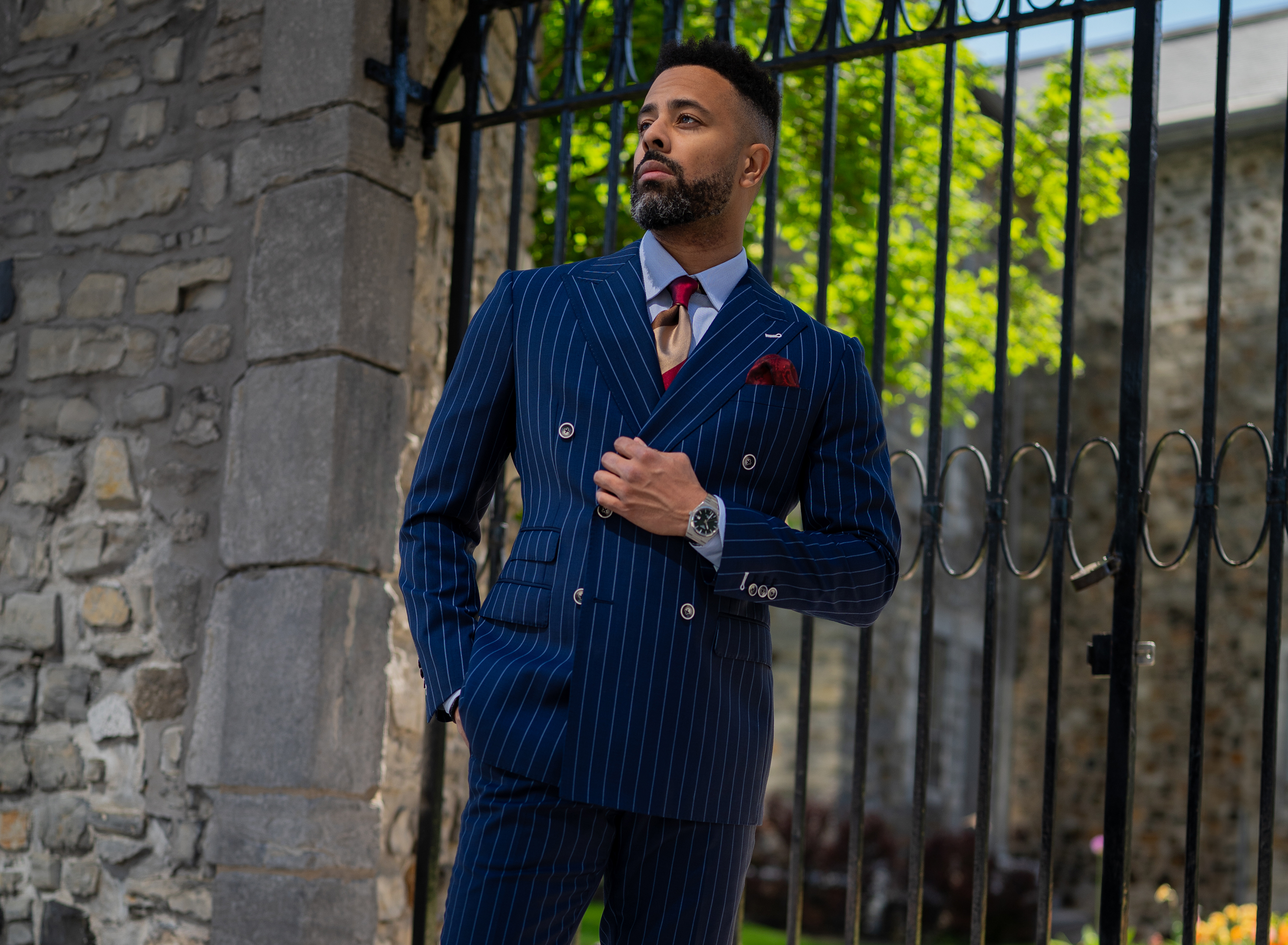 How to Wear a Pinstripe Suit