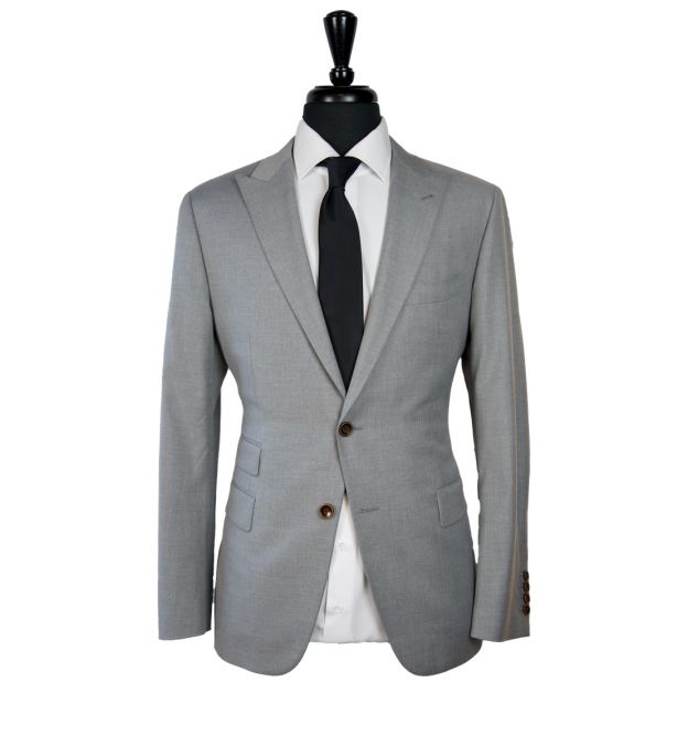 Light Gray Wool Suit by SUITABLEE