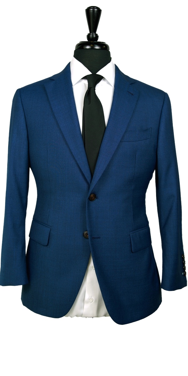 Prussian Blue Wool Suit by SUITABLEE